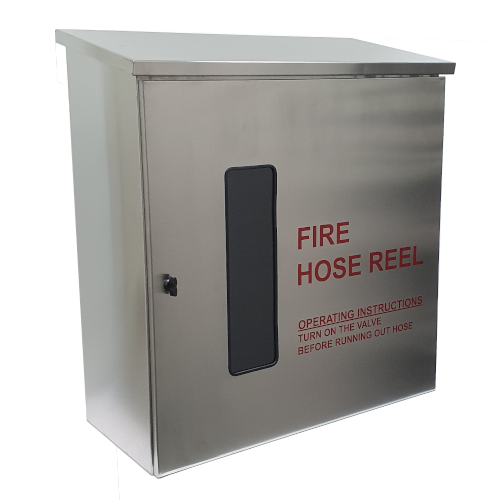 SS Weather Proof Hose Reel Cabinet  LINGJACK : Your Trusted Partner in  Fire Fighting Solutions